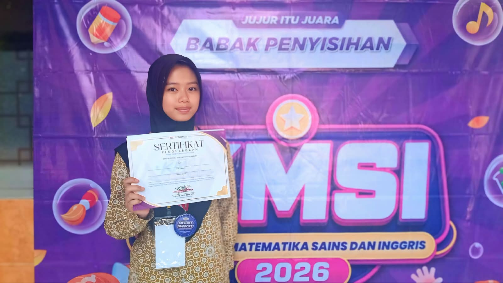 Santri SMP Annajah Tamprim Raih Juara 2 Bahasa Inggris KMSI dan Lolos ke Final Tingkat Provinsi